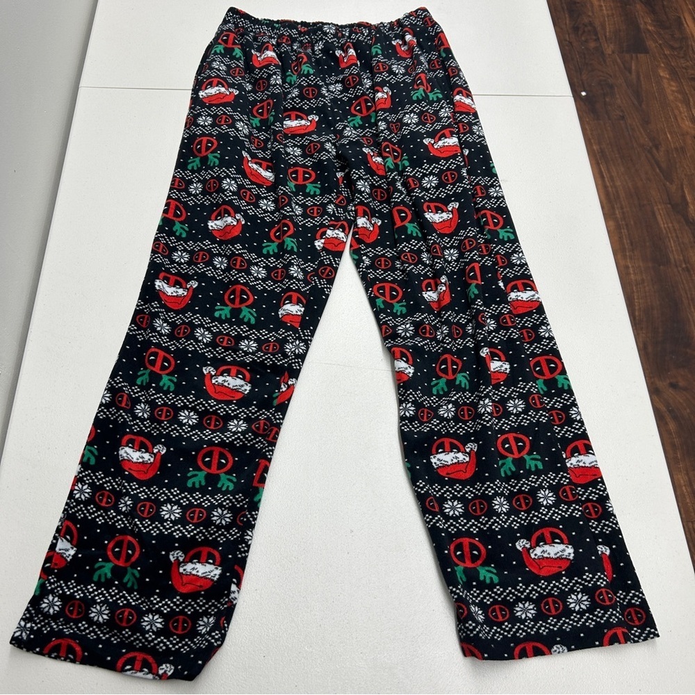 Aeropostale / Marvel Deadpool Red and Black Christmas Pajama Bottoms